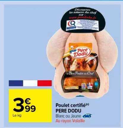 poulet certifié père dodu