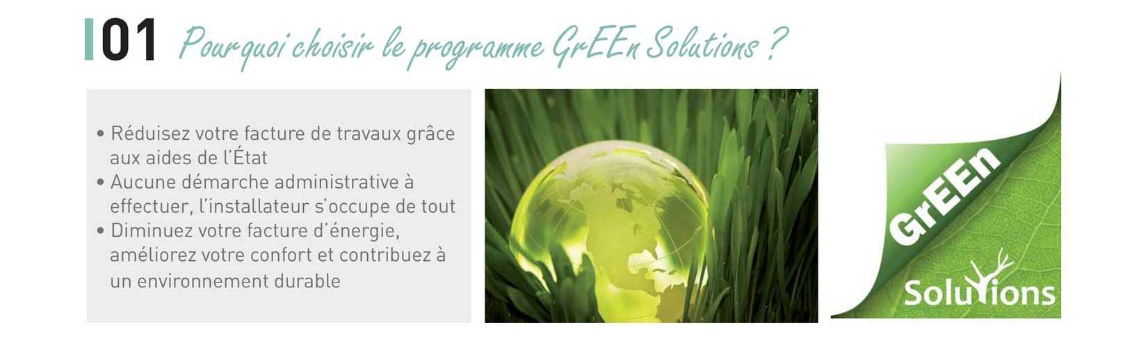 pourquoi choisir le programme green solutions ?