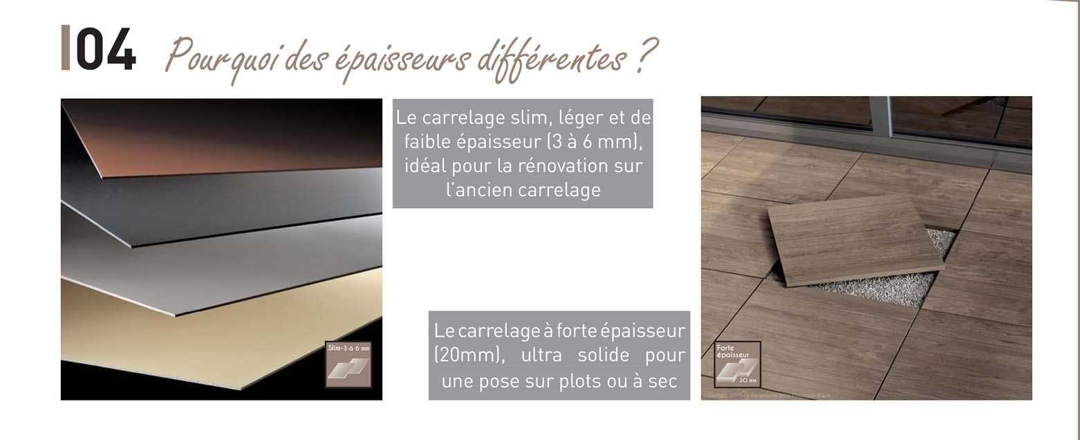 pourquoi des épaisseurs différentes ?