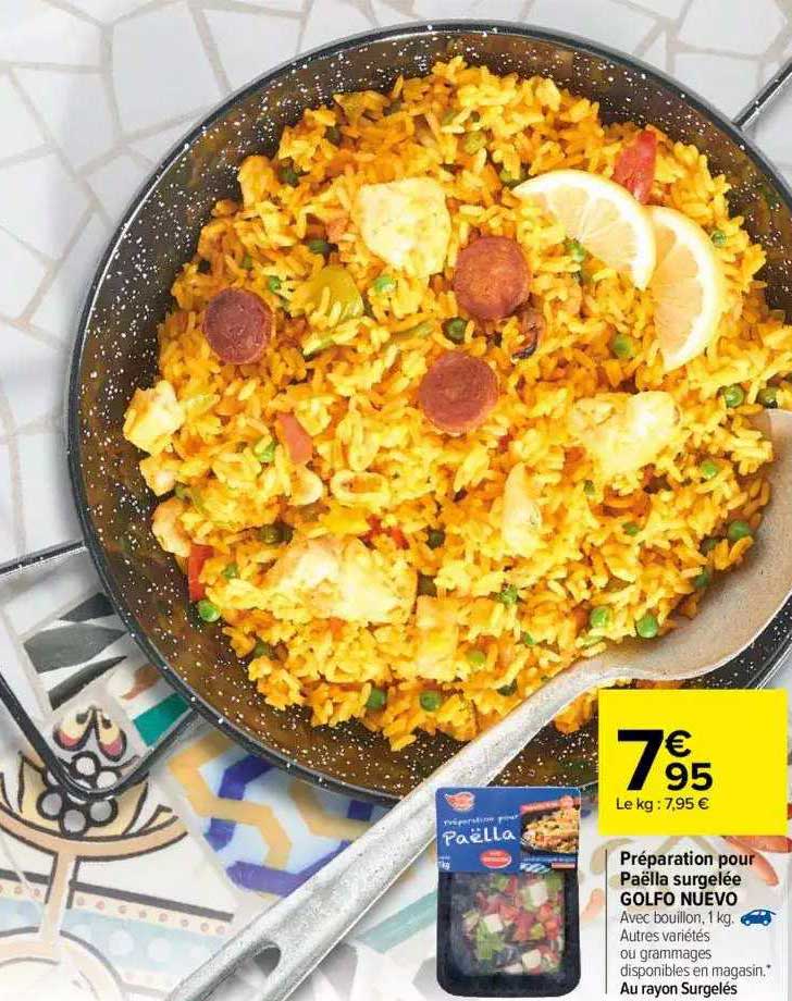 Preparation pour Paella surgette Golfo Nuevo