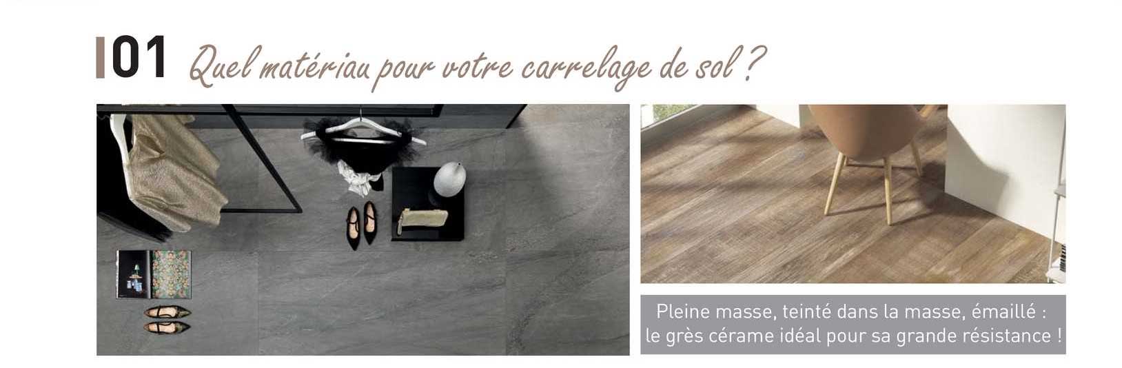 quel matériau pour votre carrelage de sol ?