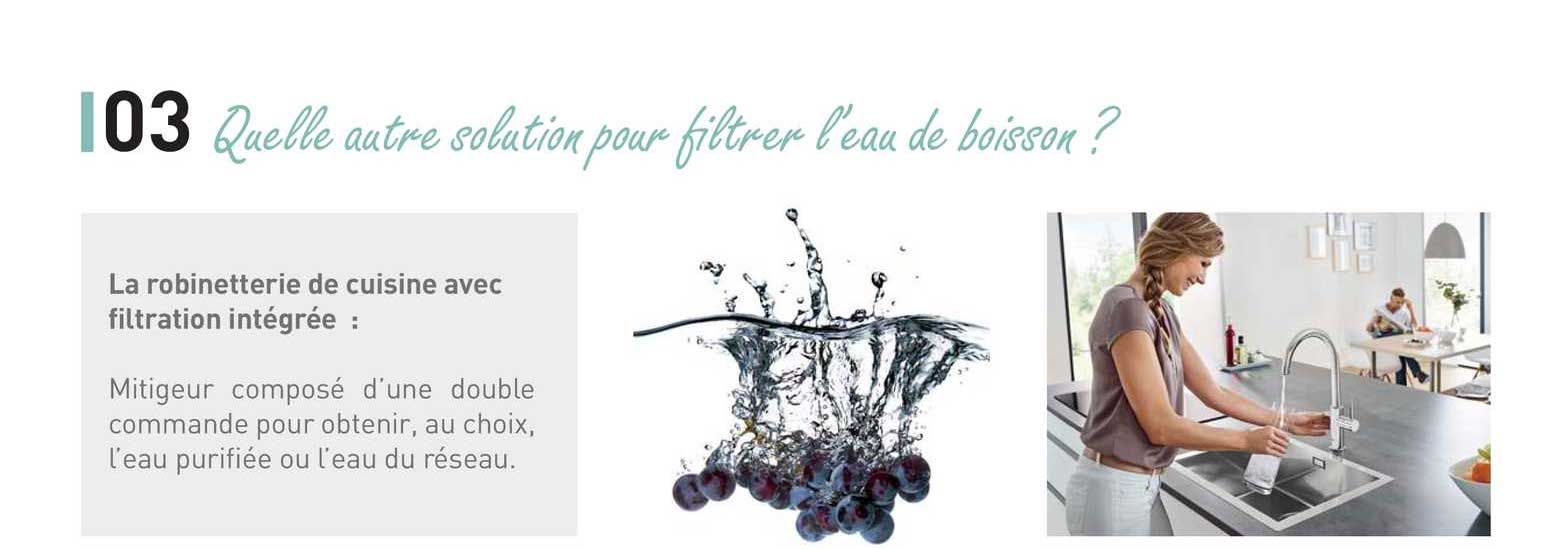 quelle autre solution pour filtrer l'eau de boisson?