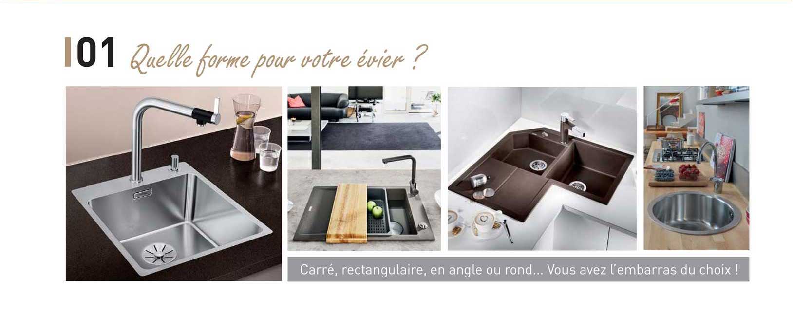 quelle forme pour votre évier ?