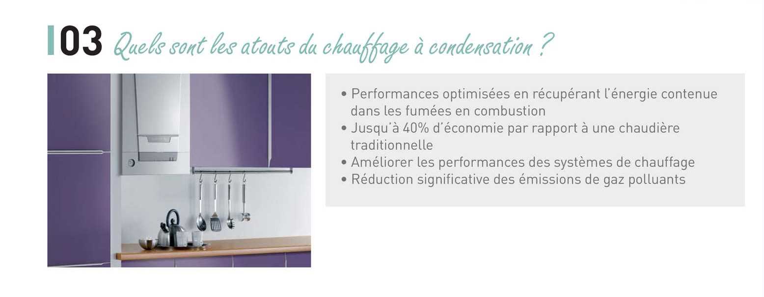 quels sont les atouts du chauffage à condensations ?