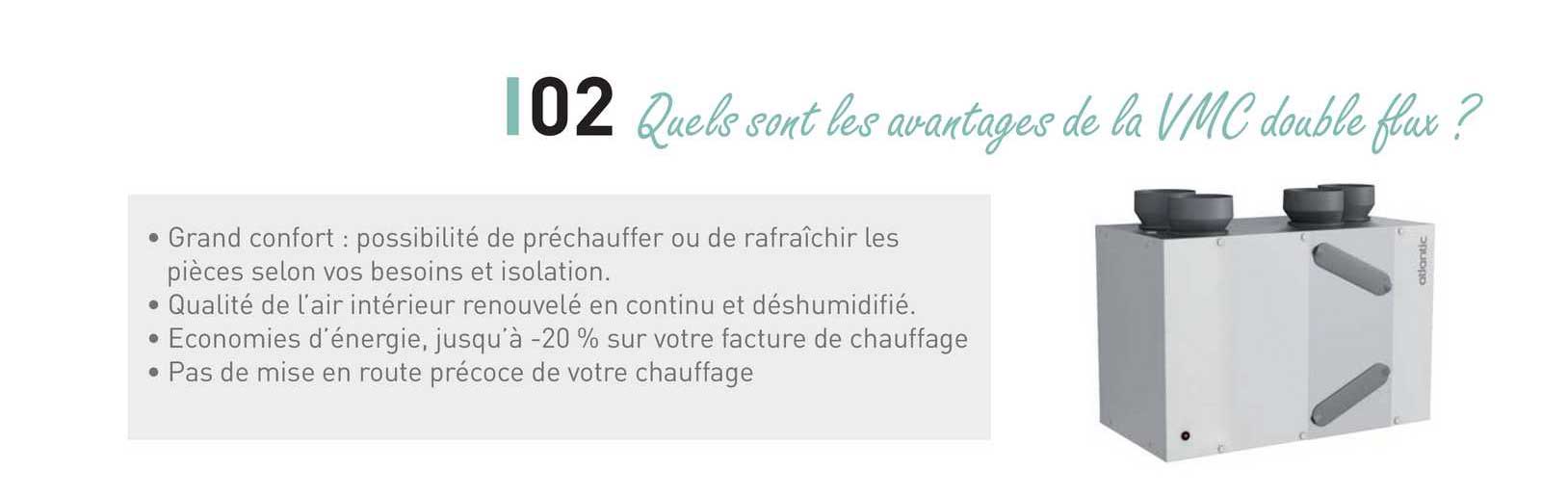 quels sont les avantages de la vmc double flux ?