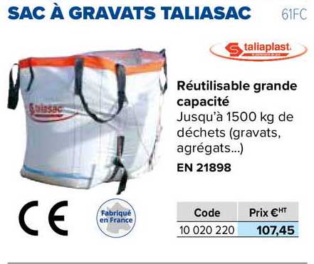 sac à gravats taliasac