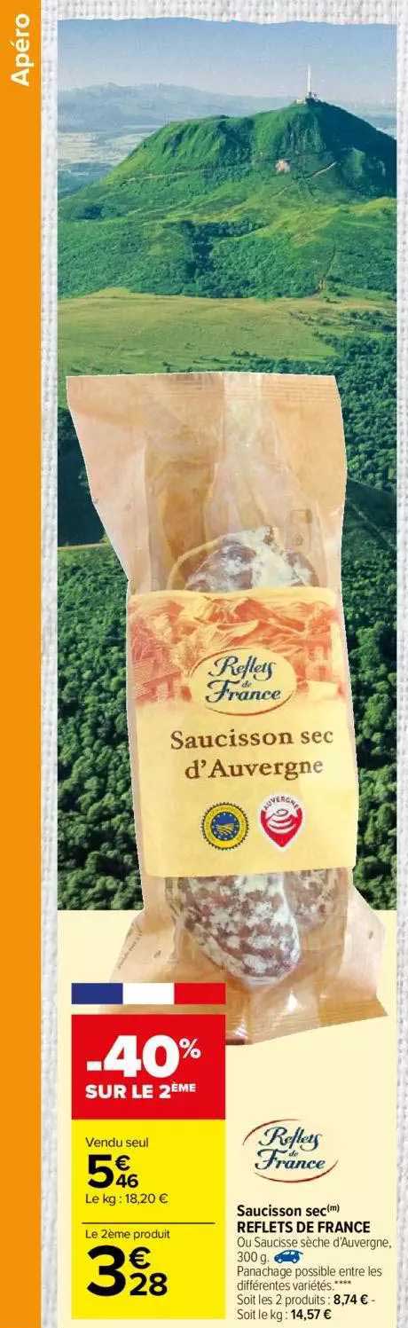 saucisson sec reflets de frances