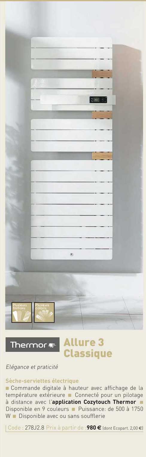 sèche-serviette électrique allure 3 classique thermor