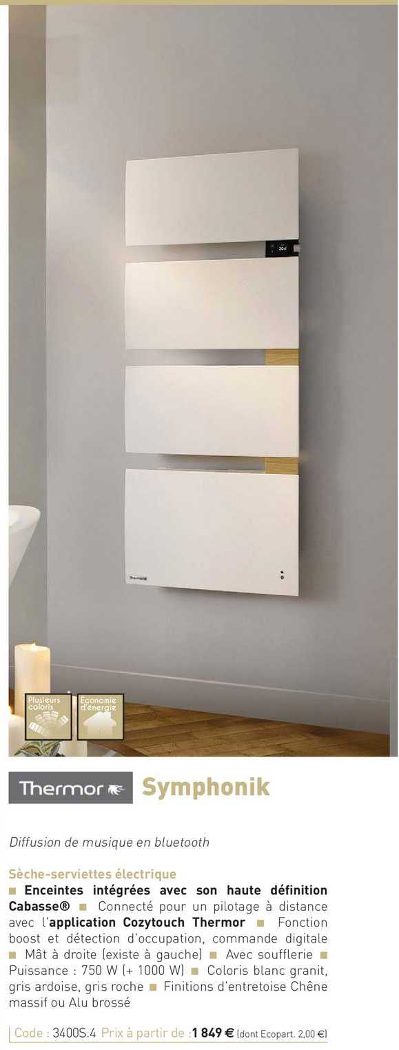 sèche-serviette électrique symphonik thermor