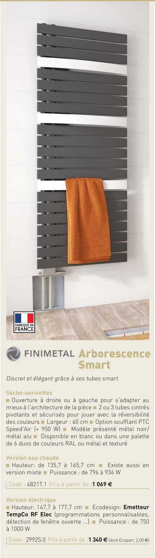 Sèche-serviettes Arborescence Smart Finimetal