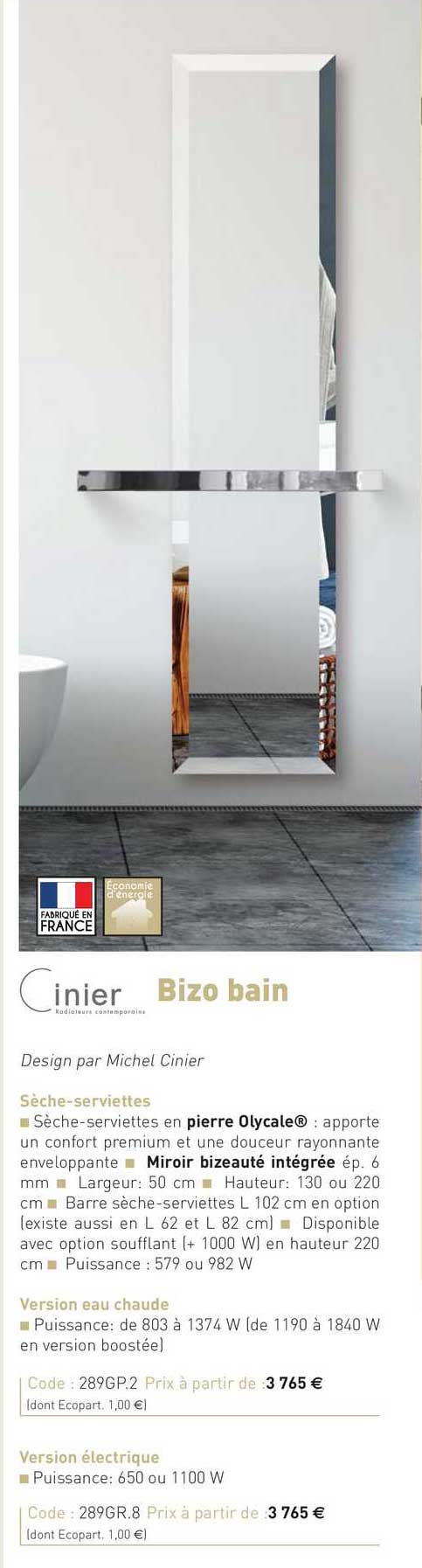 sèche-serviettes bizo bain