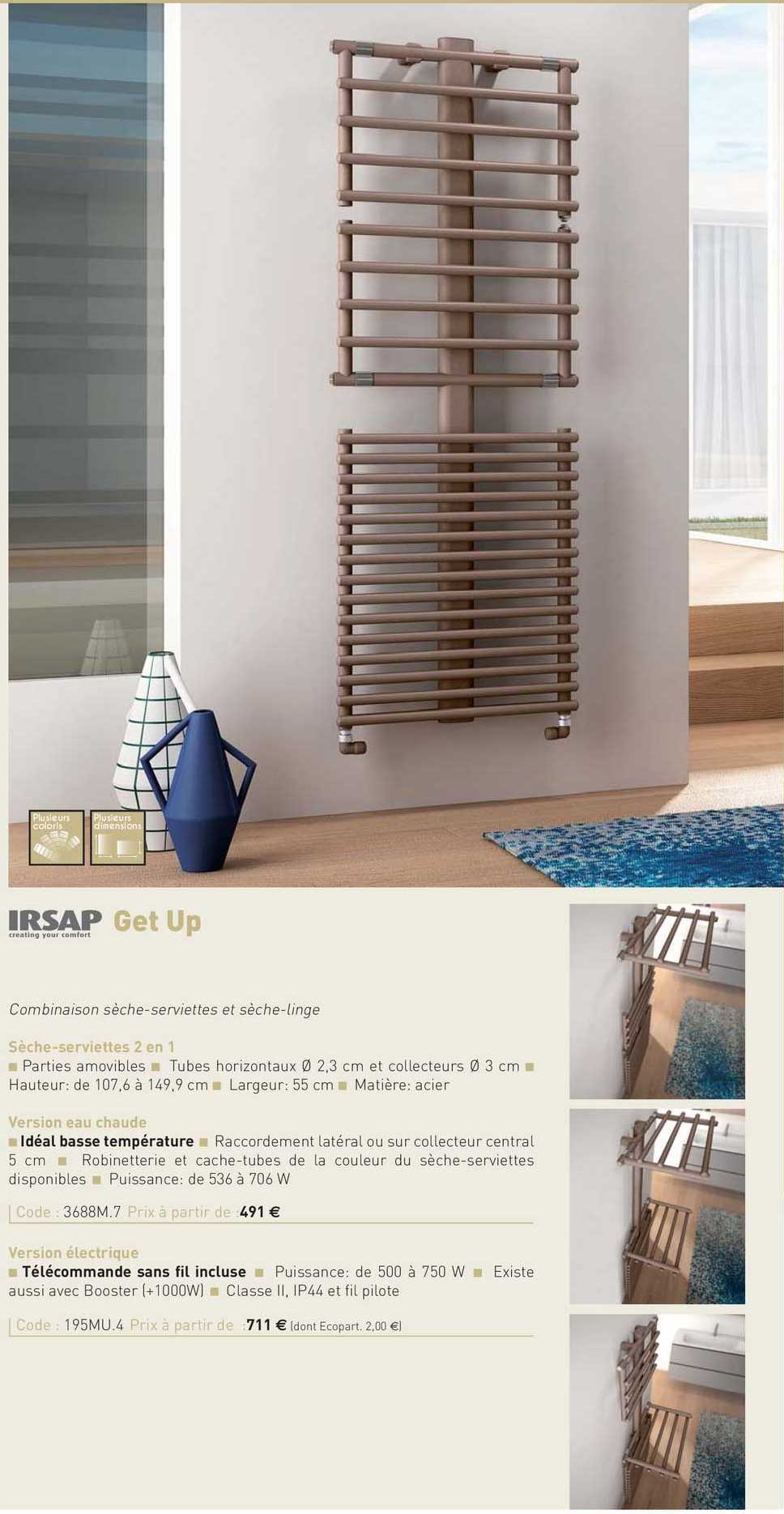 sèche-serviettes get up irsap