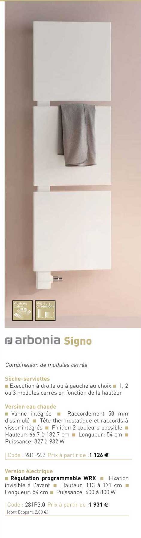 sèche-serviettes signo marbonia