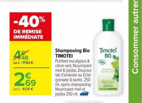 Shampooing Bio Timotei