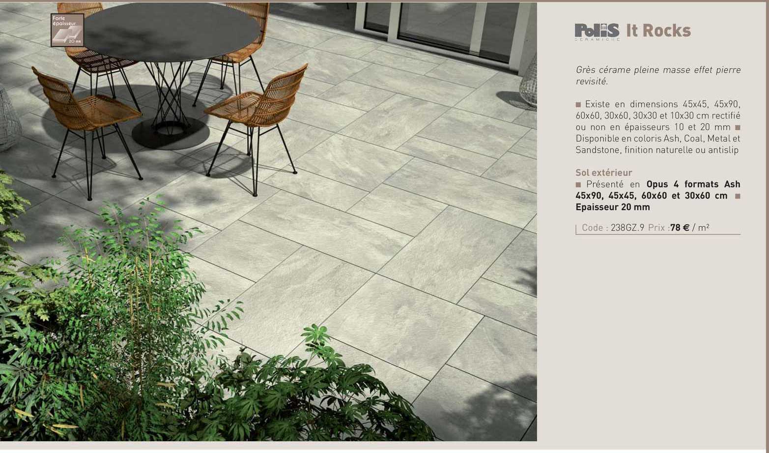 sol extérieur it rocks polis