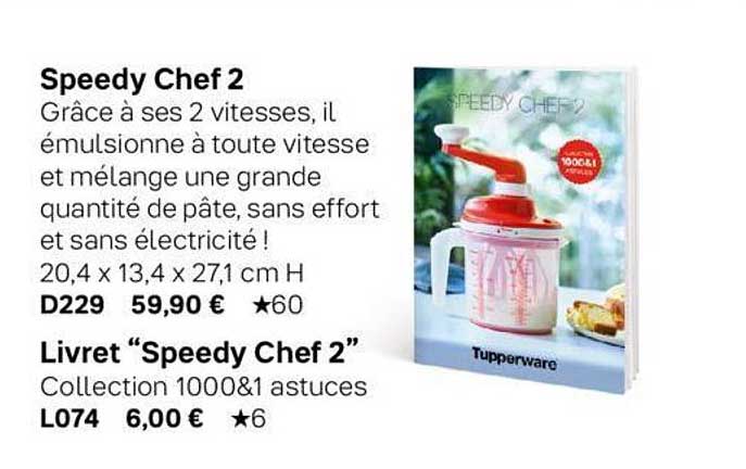 speedy chef 2, livret "speedy chef 2"