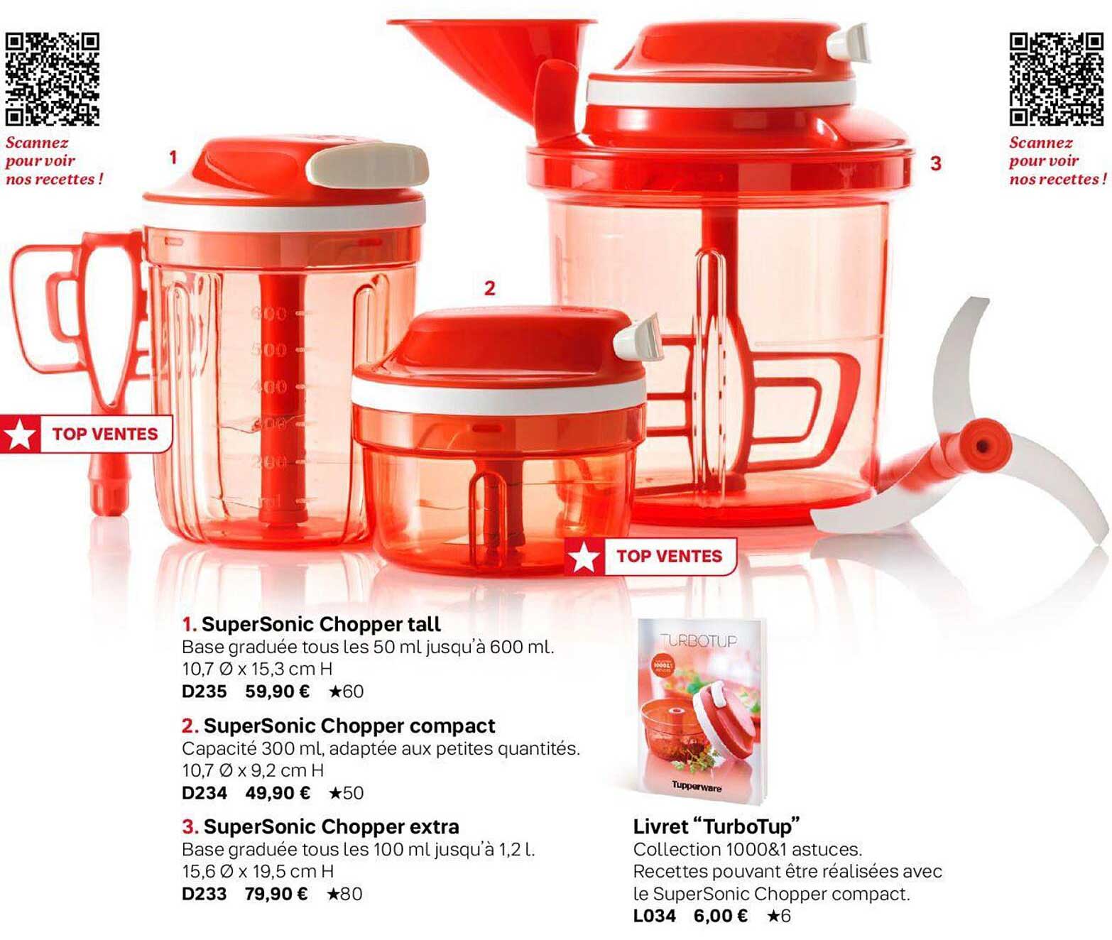 supersonic chopper tall, supersonic chopper compact, supersonic chopper extra, livret "turbotup"