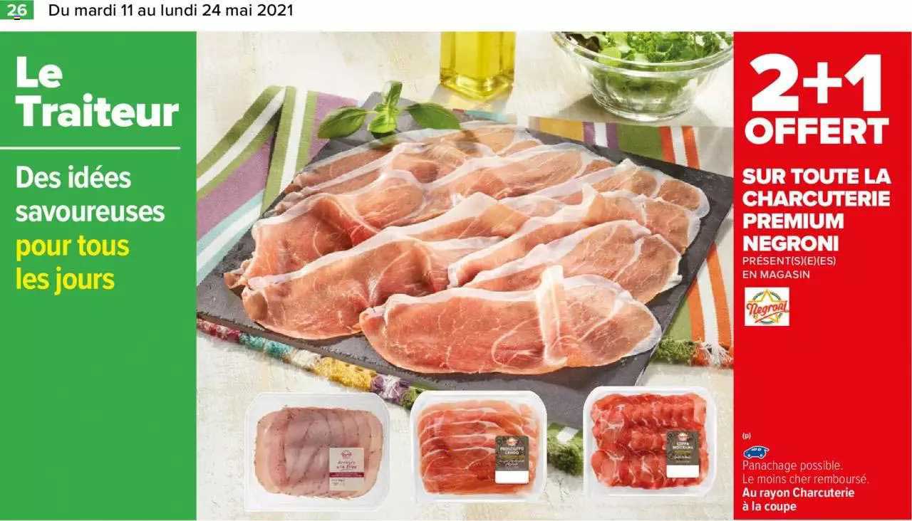 sur toute la charcuterie premium negroni