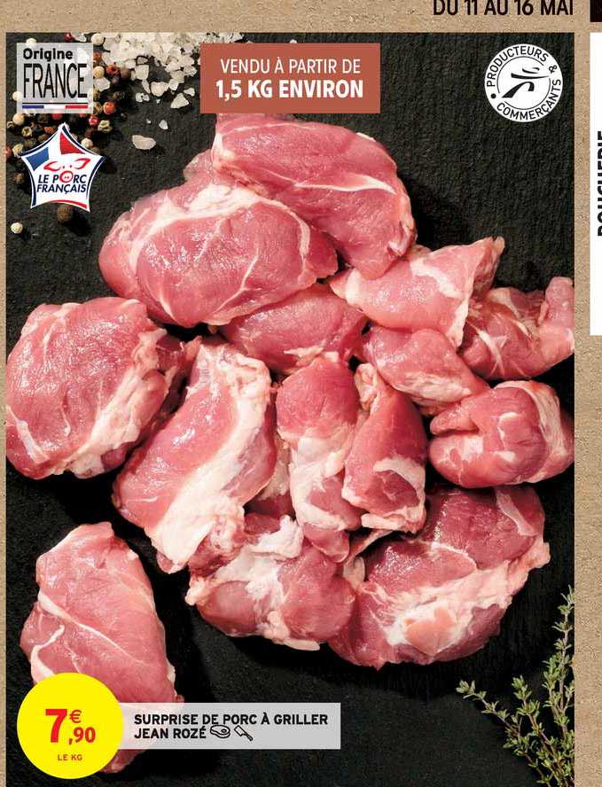 surprise de porc à griller jean rozé
