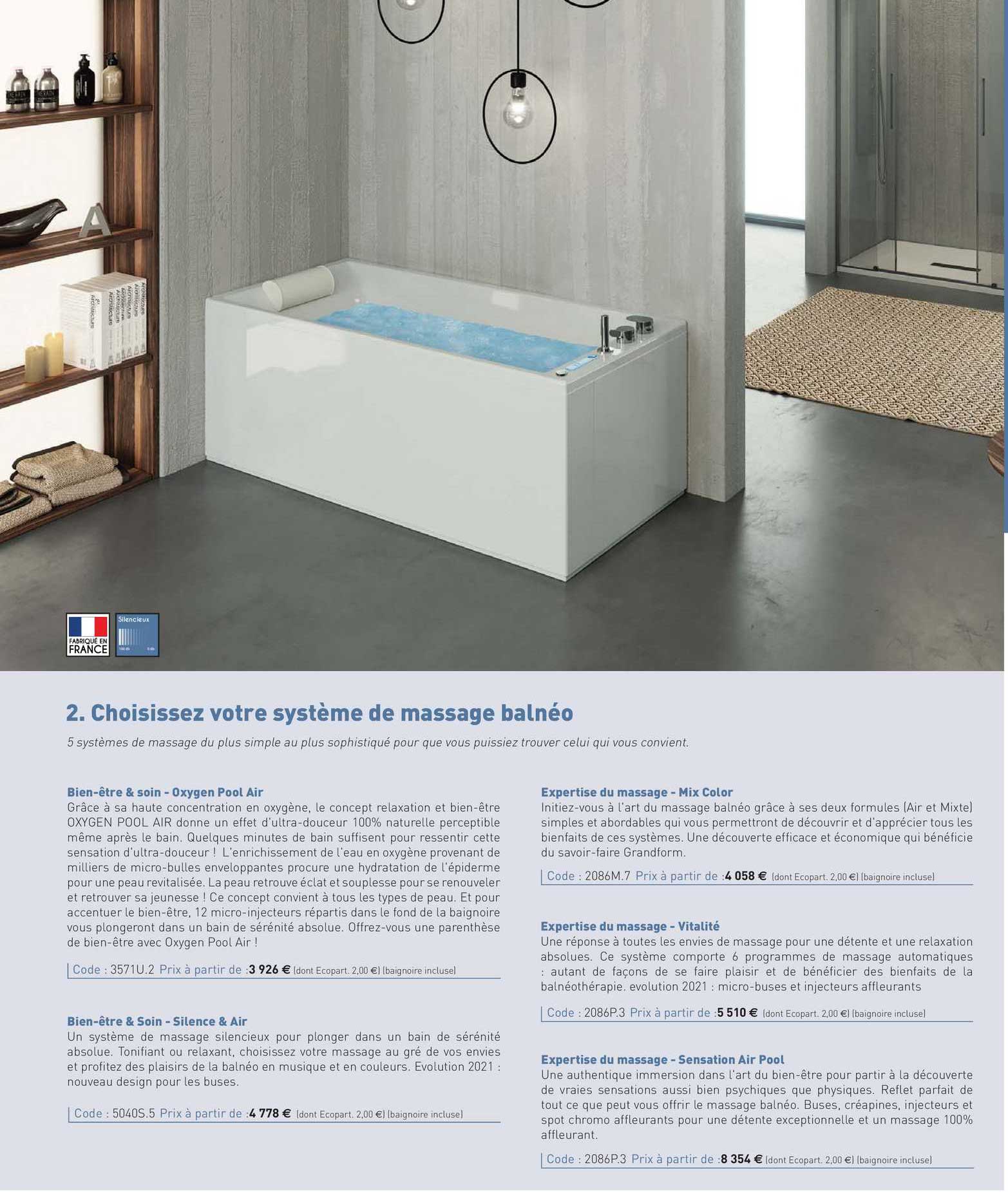 système de massage balnéo