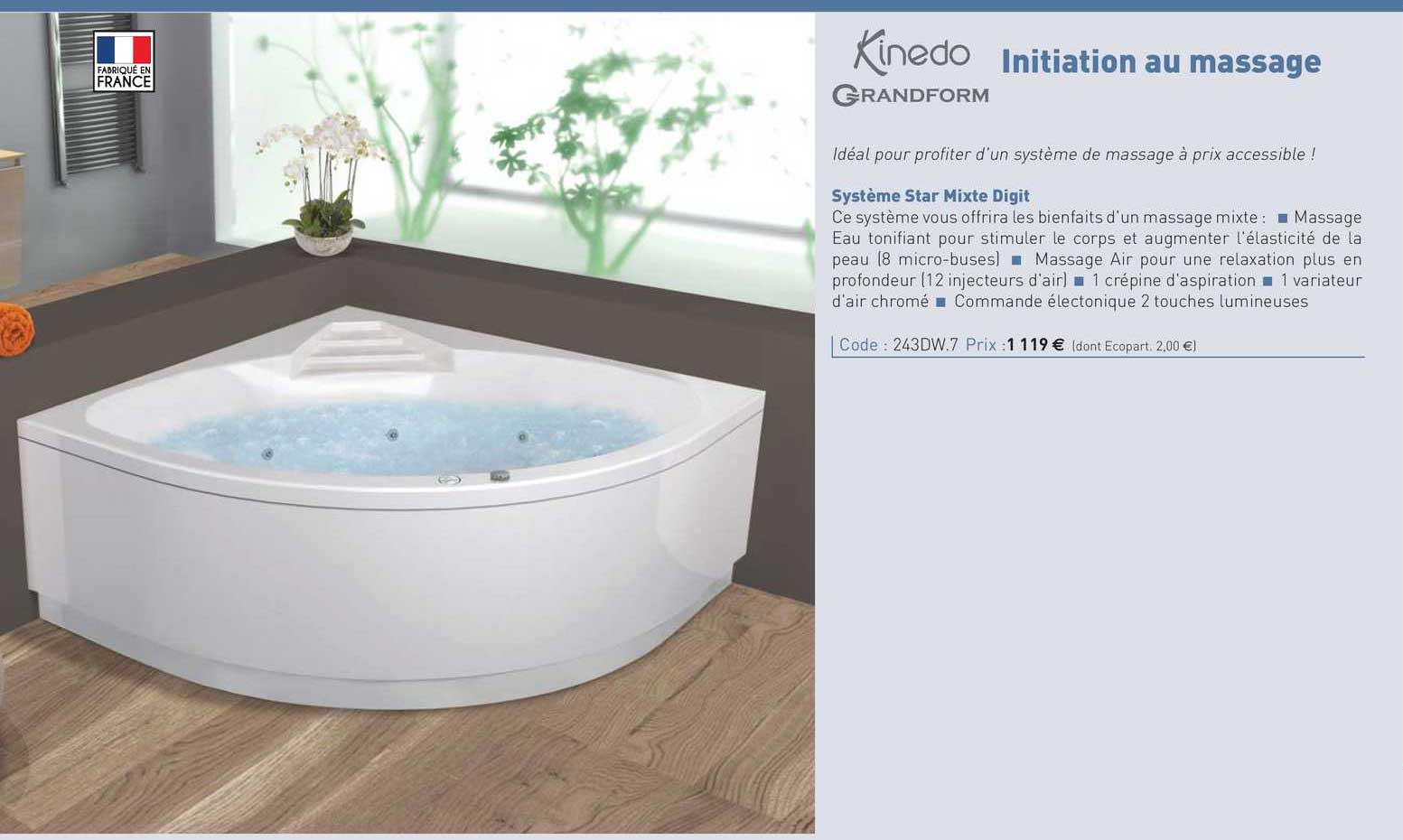 Système Star Mixte Digit Initiation Au Massage Kinedo