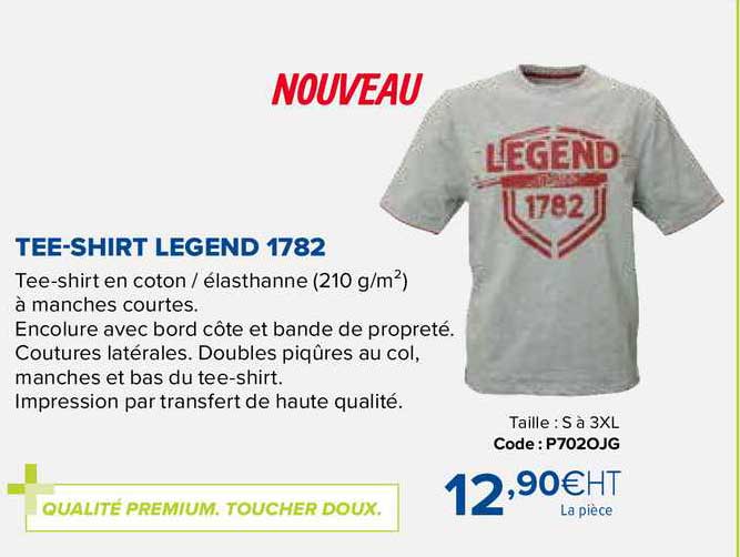 tee-shirt legend 1782