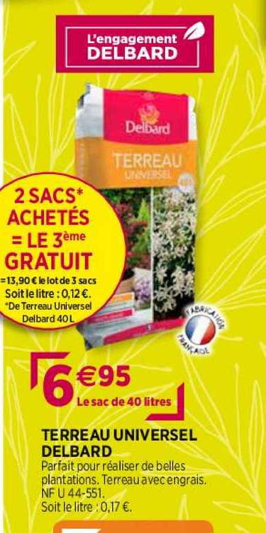 terreau universel delbard