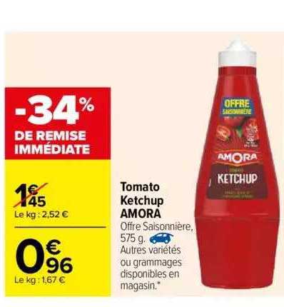 tomato ketchup amora