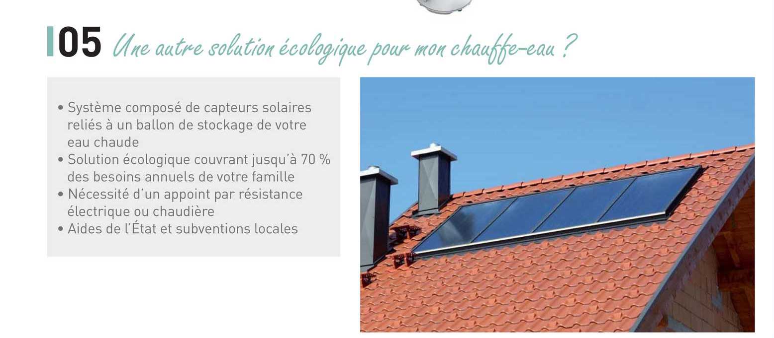 une autre solution écologique pour mon chauffe-eau ?