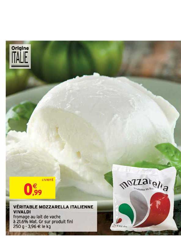 Véritable Mozzarella Italienne Vivaldi