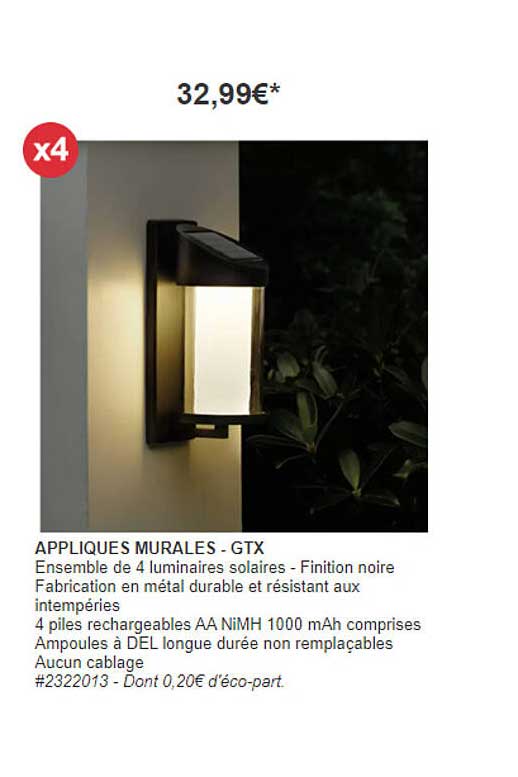 appliques murales - gtx