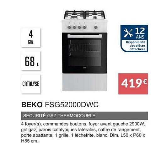 Beko Fsg52000dwc