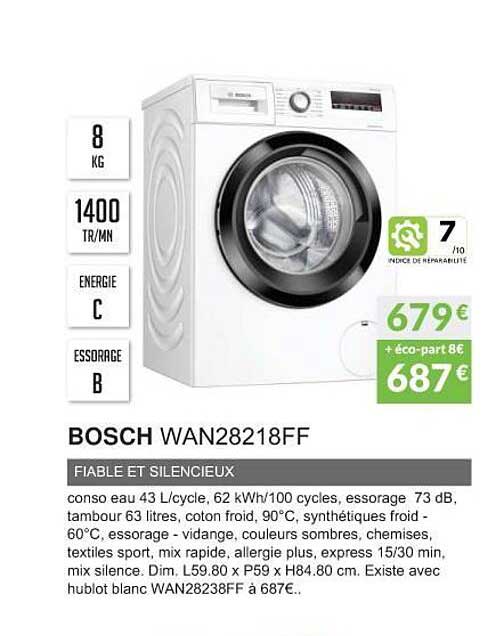 bosch wan28218ff