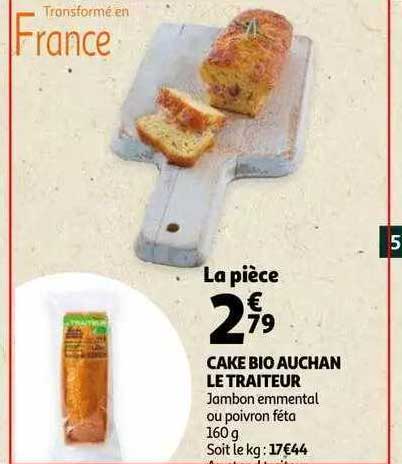 Cake Bio Auchan Le Traiteur