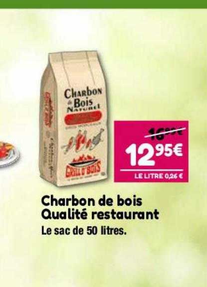 charbon de bois qualité restaurant