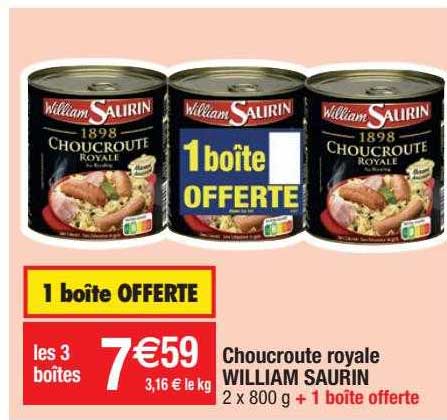 choucroute royale william saurin