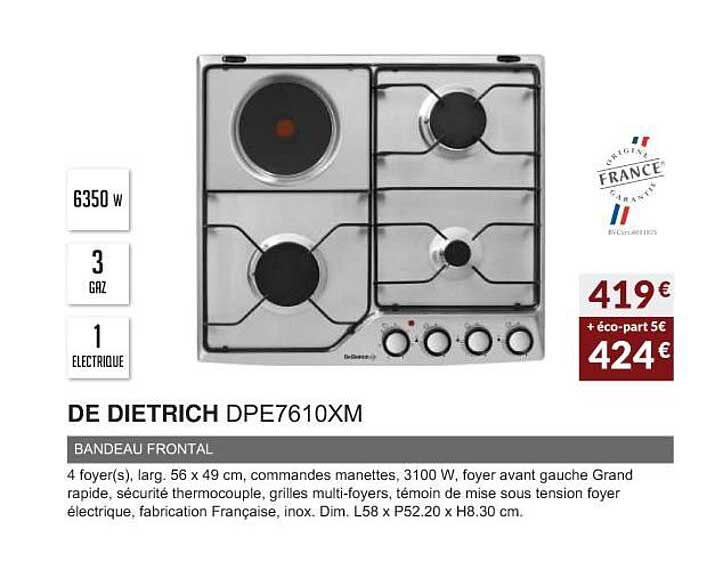 De Dietrich Dpe7610xm