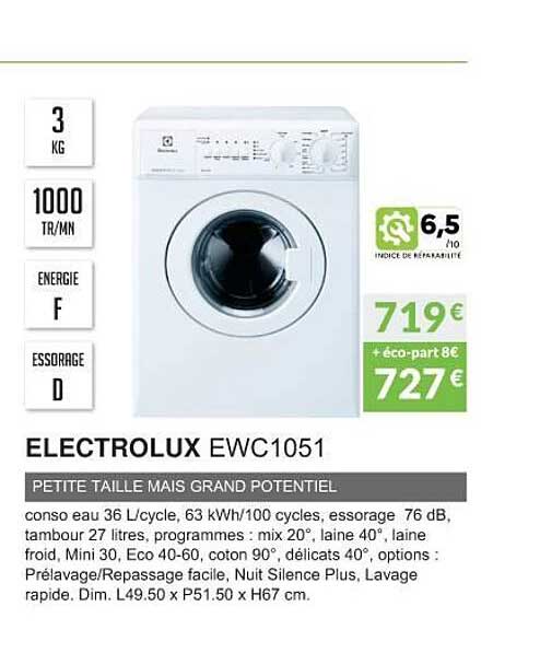 Electrolux Ewc1051