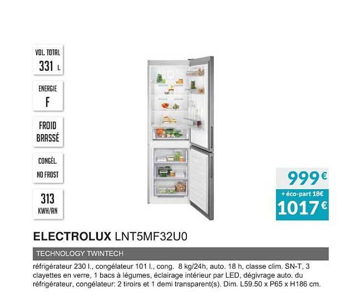 electrolux lnt5mf32u0