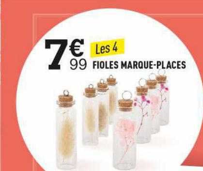 fioles marque-places