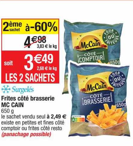 frites coté brasserie mc cain