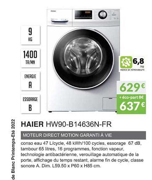 Haier Hw90-b1436n-fr