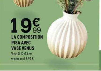la composition pisa avec vase venus