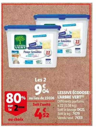 lessive écodoses l'arbre vert