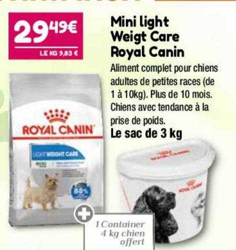 mini light weight care royal canin