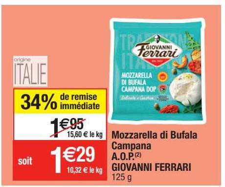 mozzarella di bufala campana a.o.p. giovanni ferrari