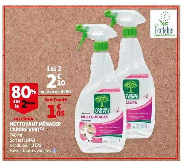 nettoyant ménager l'arbre vert