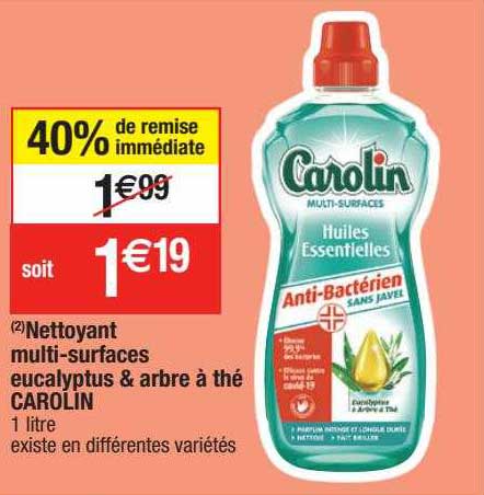 nettoyant multi-surfaces eucalyptus & arbre à thé carolin
