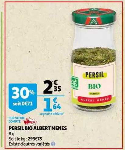 persil bio albert ménès
