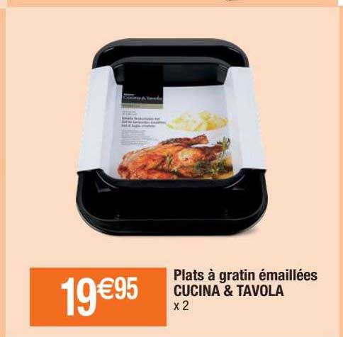 plats à gratin émaillées cucina & tavola